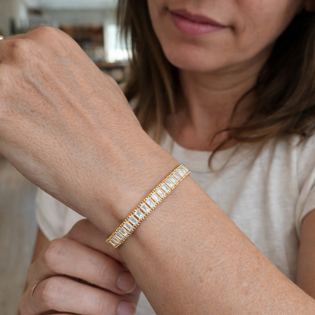 Pulsera Tenis Vertea Oro
