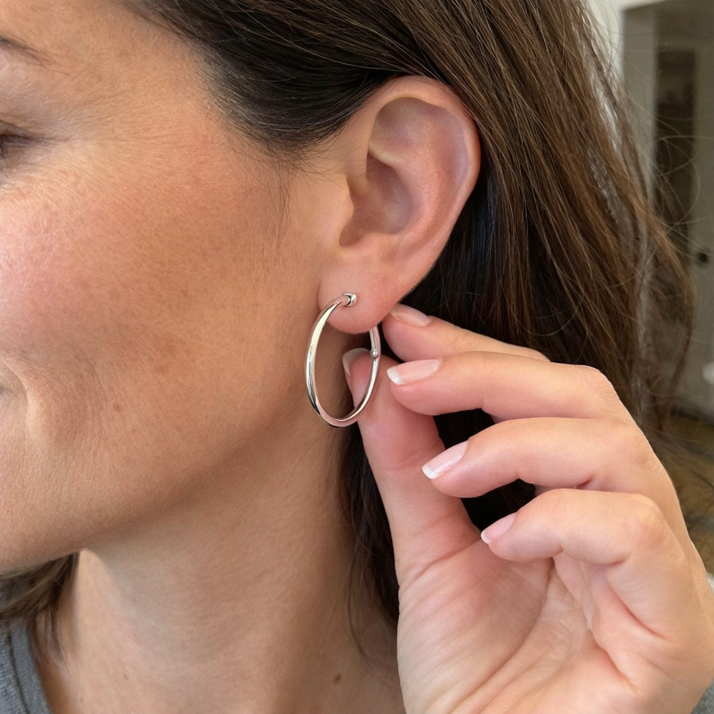 Pendientes Noa Serane Oro Blanco