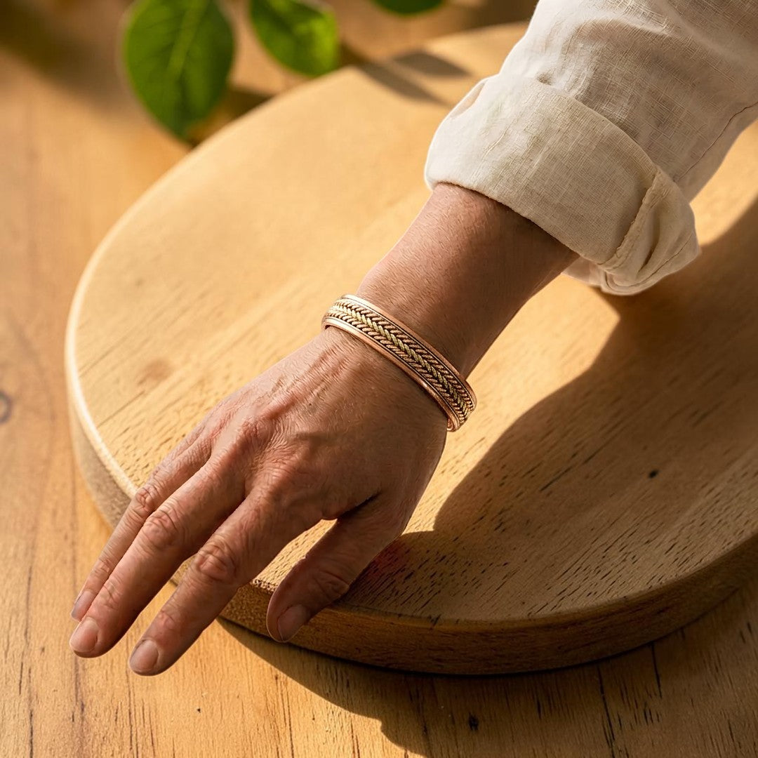 Pulsera Tejido de Cobre