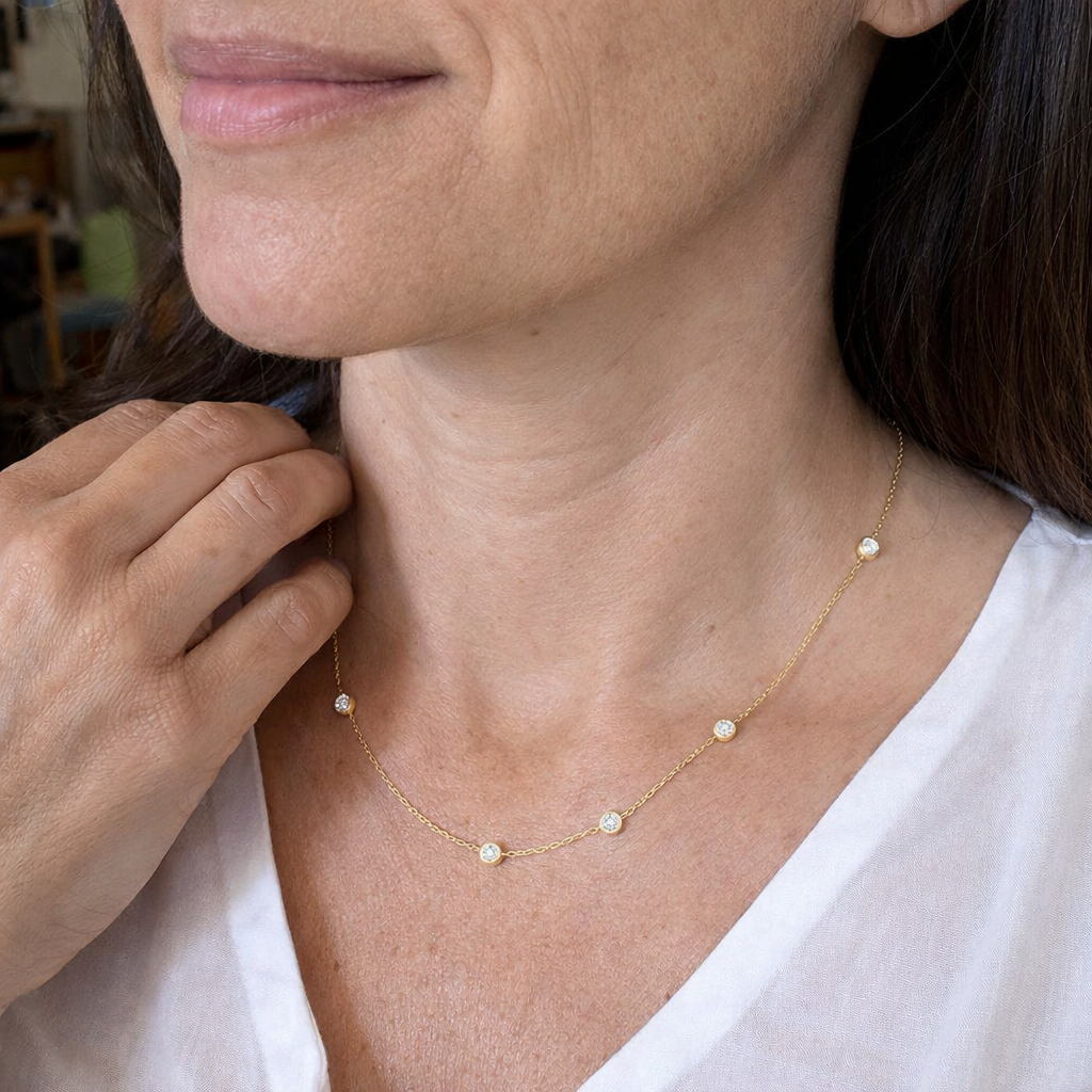 Collar Estrellas Fugaces Oro