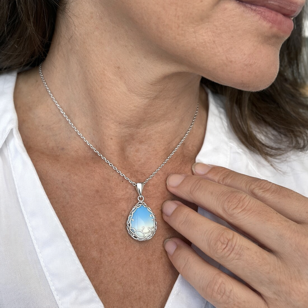 Collar Colgante Luz de Luna Glaciar