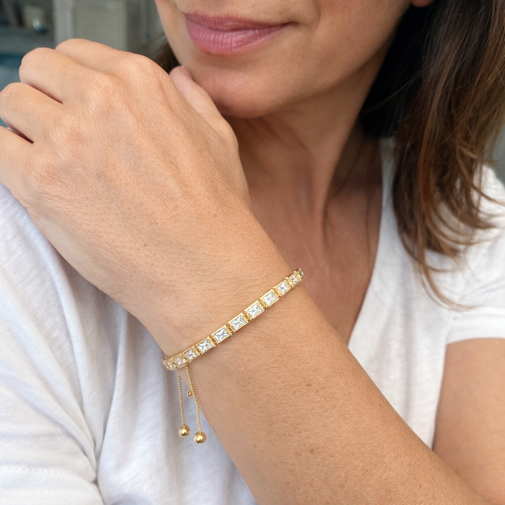 Pulsera Tenis Horizonte Oro