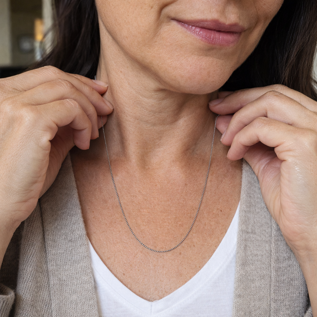 Collar Bodega Oro Blanco