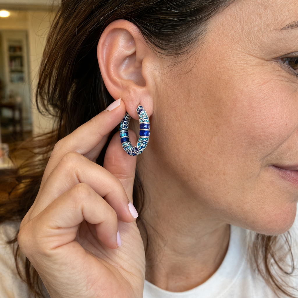 Pendientes Aro Destello Escarcha