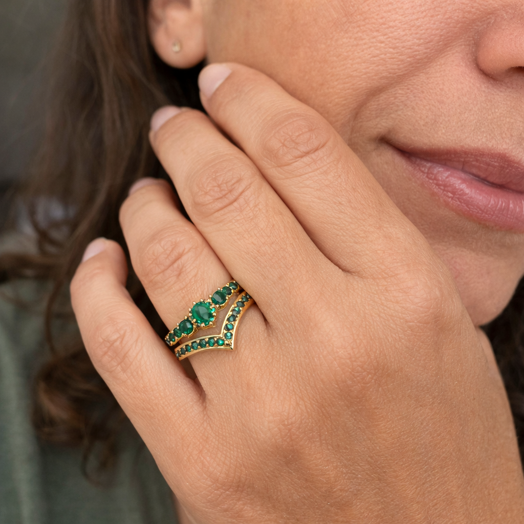 Anillo Nerisse Valgarde Esmeralda