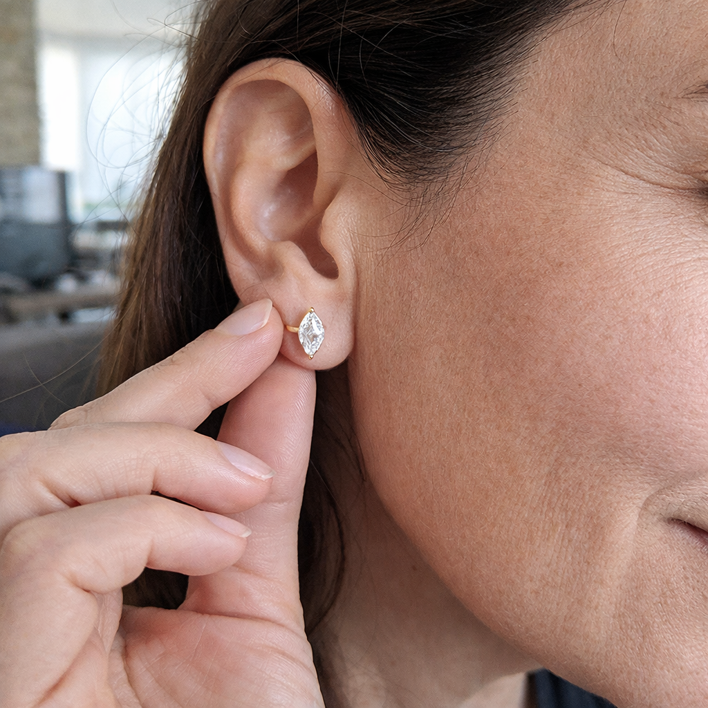 Pendientes Stud Talla Pera