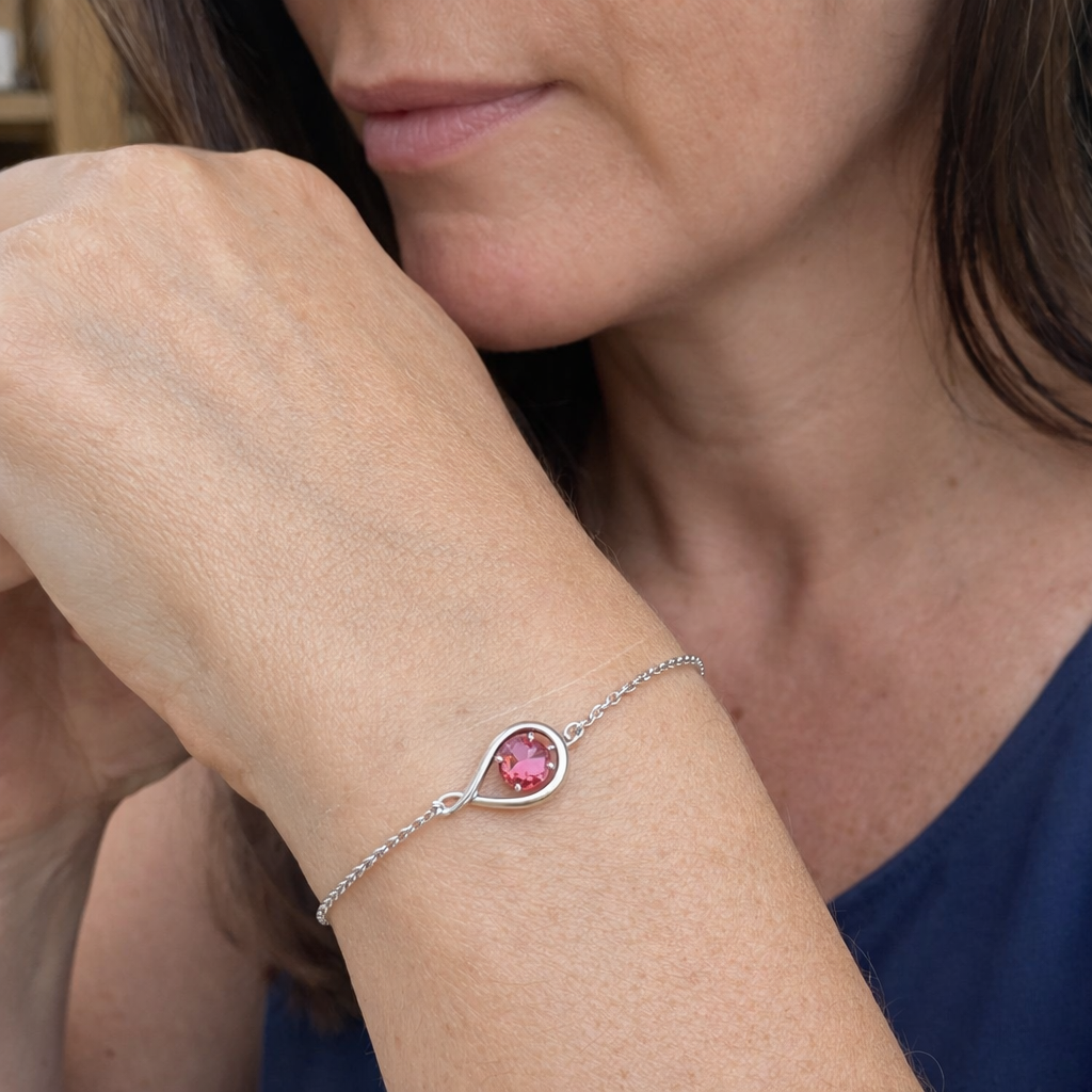 Pulsera Infinito Rubí