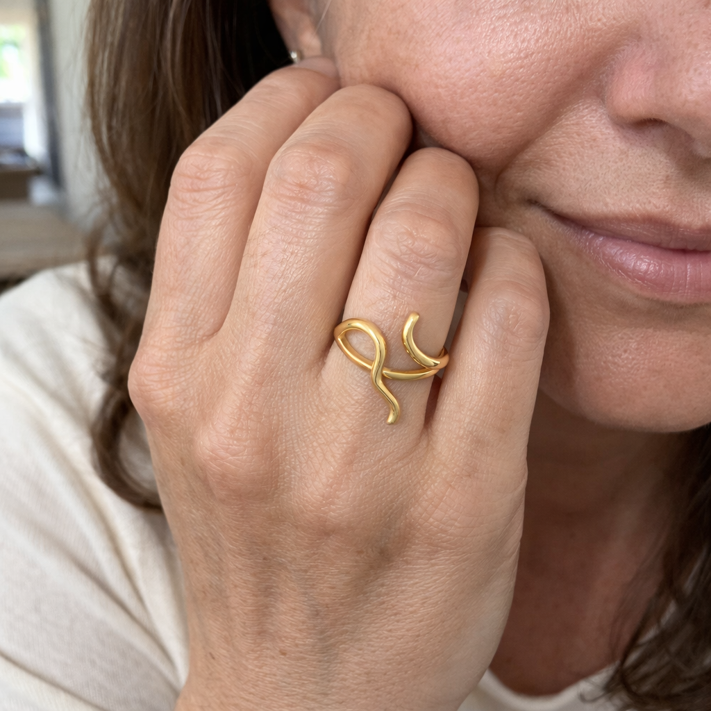 Anillo Ondulado Irregular