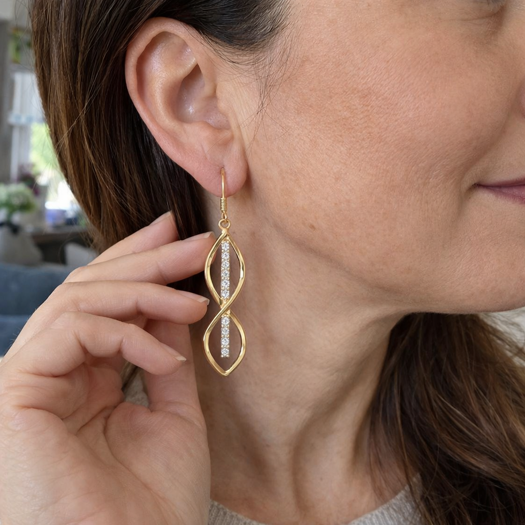 Pendientes Rayo de Sol en Espiral