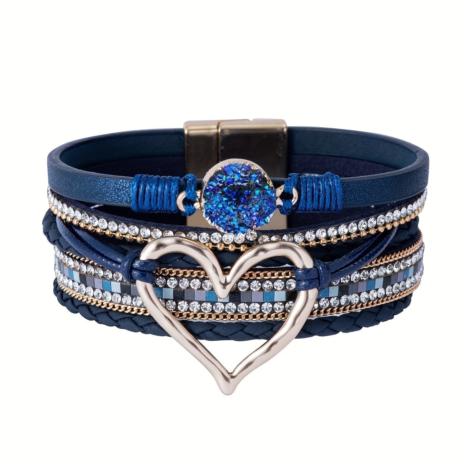 Pulsera Boho Multicapa en Cuero