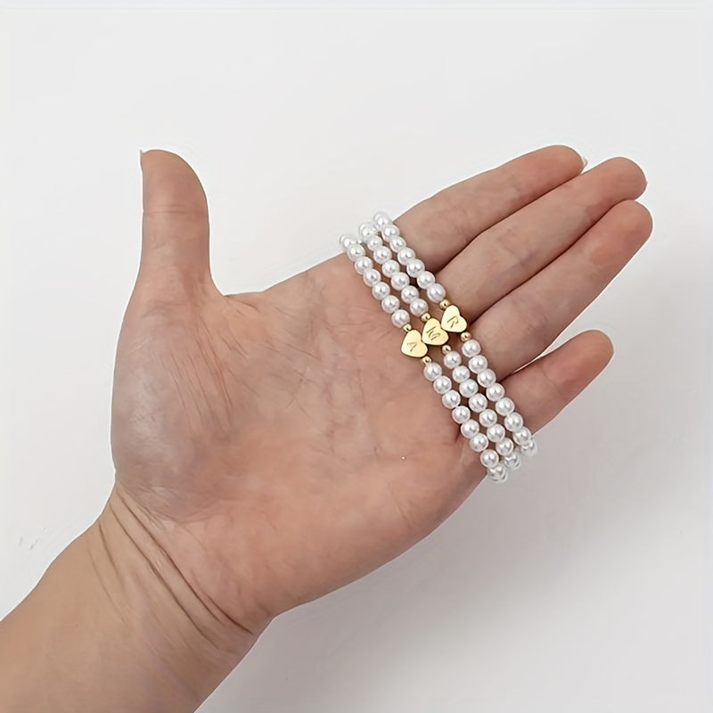 Pulsera Chic con Inicial en Corazón (A-Z)