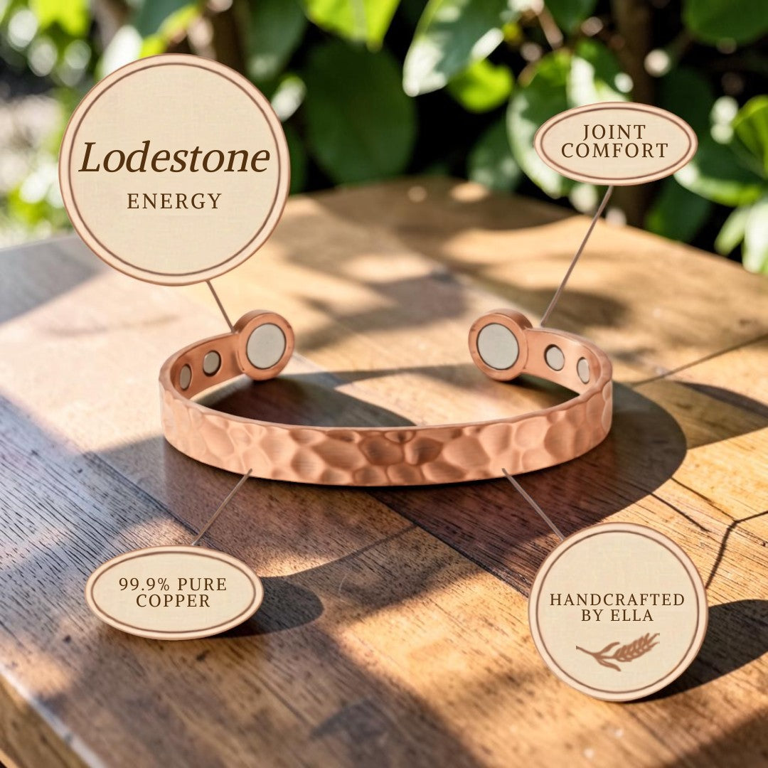 Pulsera Piedra Iman de Cobre