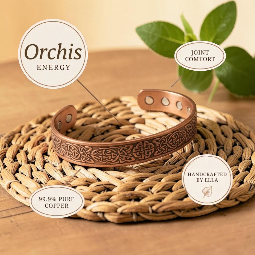Pulsera Orquidea de Cobre