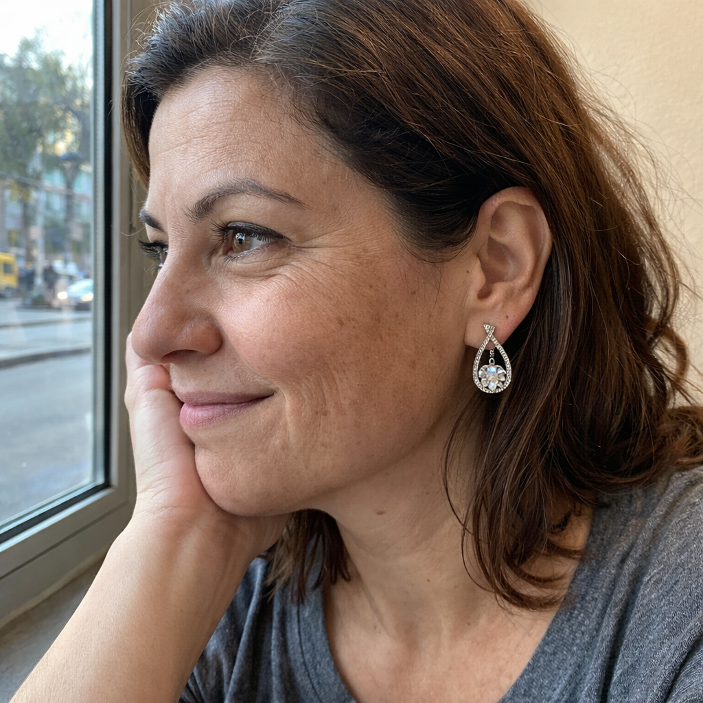 Pendientes Arielle Oro Blanco