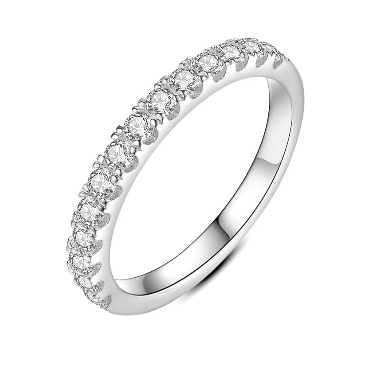 Anillo Alianza Oro Blanco