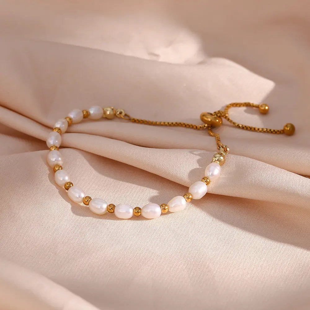 Pulsera Elegante Romántica con Perlas