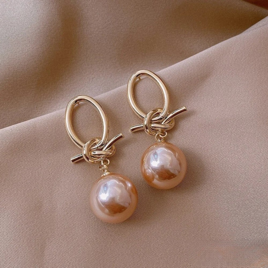 Pendientes Colgantes Perla Atemporal