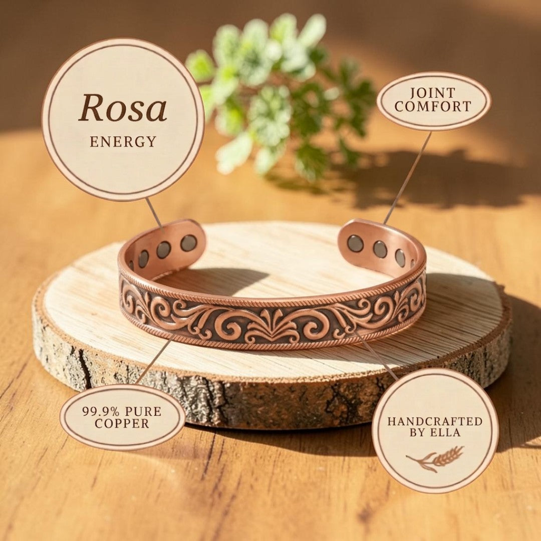 Pulsera Rosa de Cobre