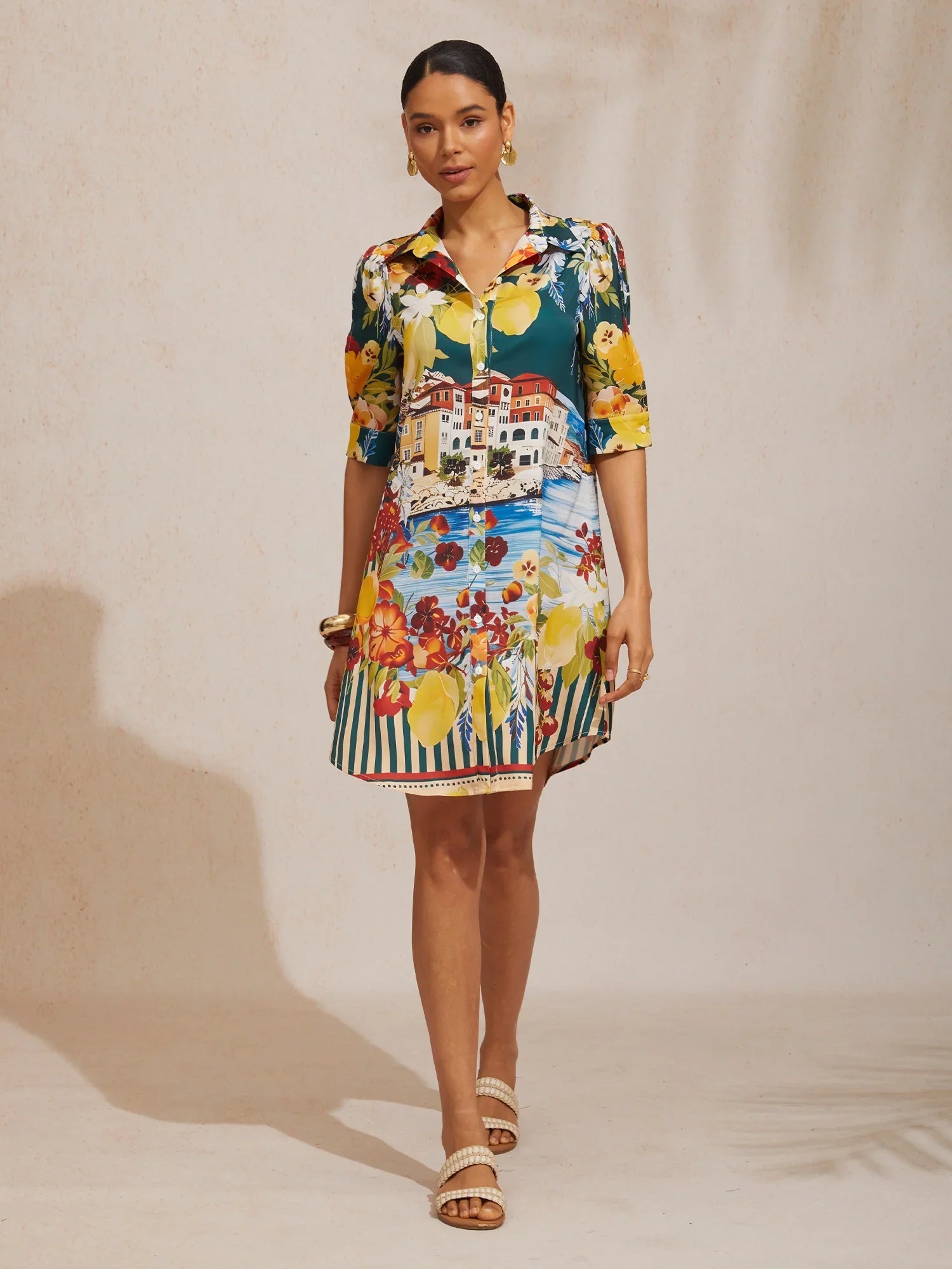 Santorini | Vestido Camisero Midi