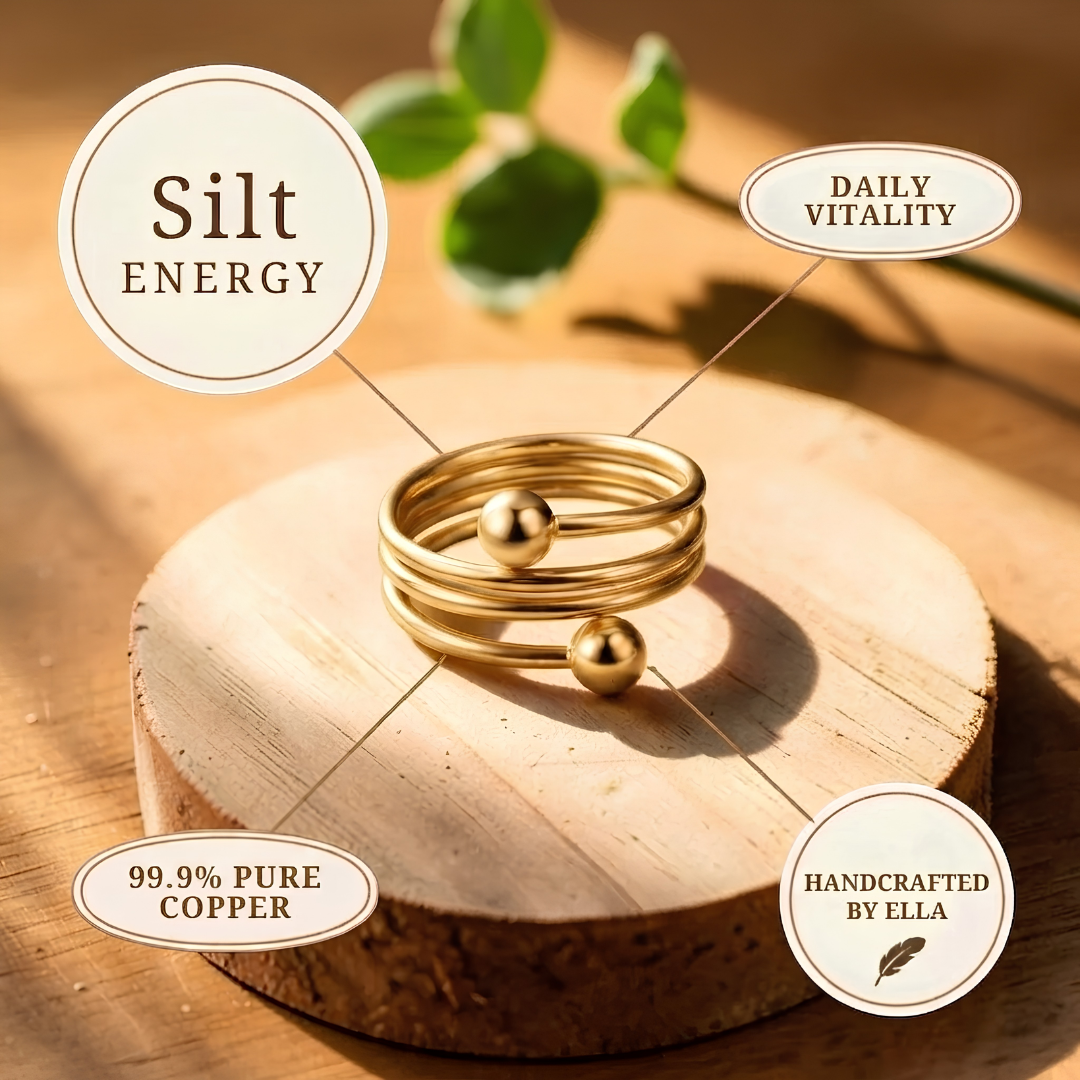 Anillo Sedimento Dorado de Cobre
