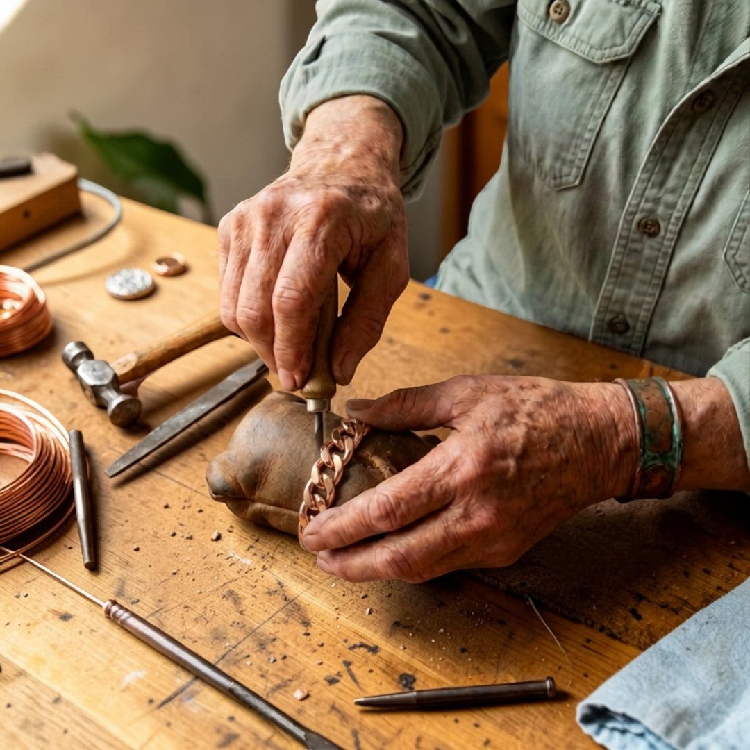 Pulsera Hombre Puno de Cobre