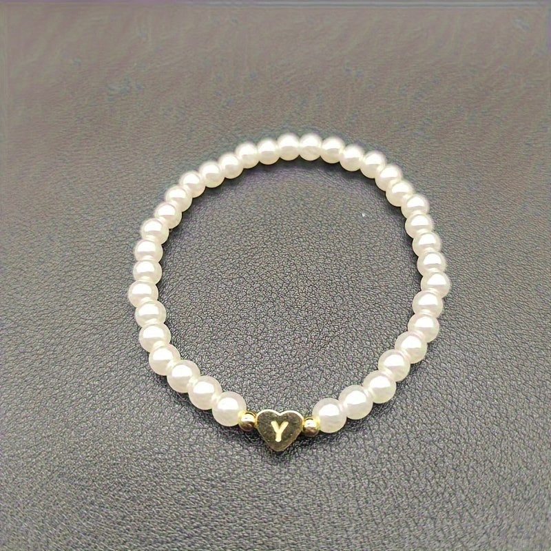 Pulsera Chic con Inicial en Corazón (A-Z)