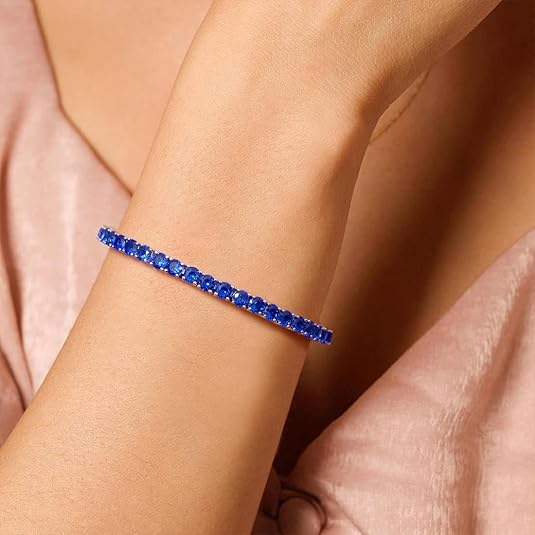 Pulsera Tenis Zafiro