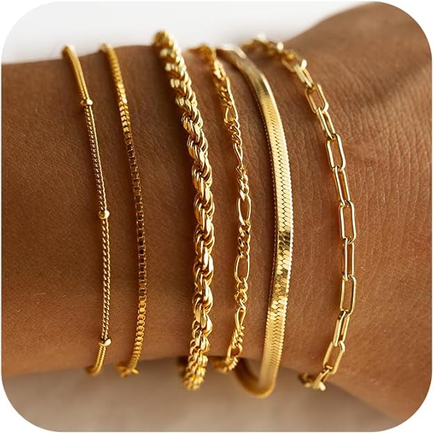 Set de Pulseras Isabella Vernetta Oro Blanco