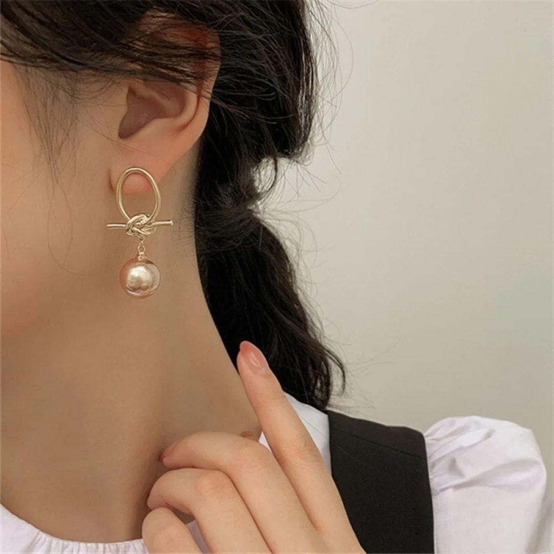 Pendientes Colgantes Perla Atemporal