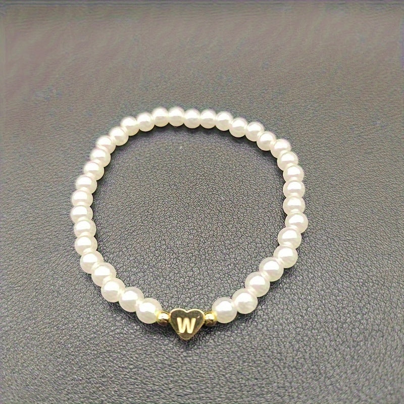 Pulsera Chic con Inicial en Corazón (A-Z)
