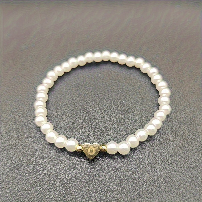 Pulsera Chic con Inicial en Corazón (A-Z)