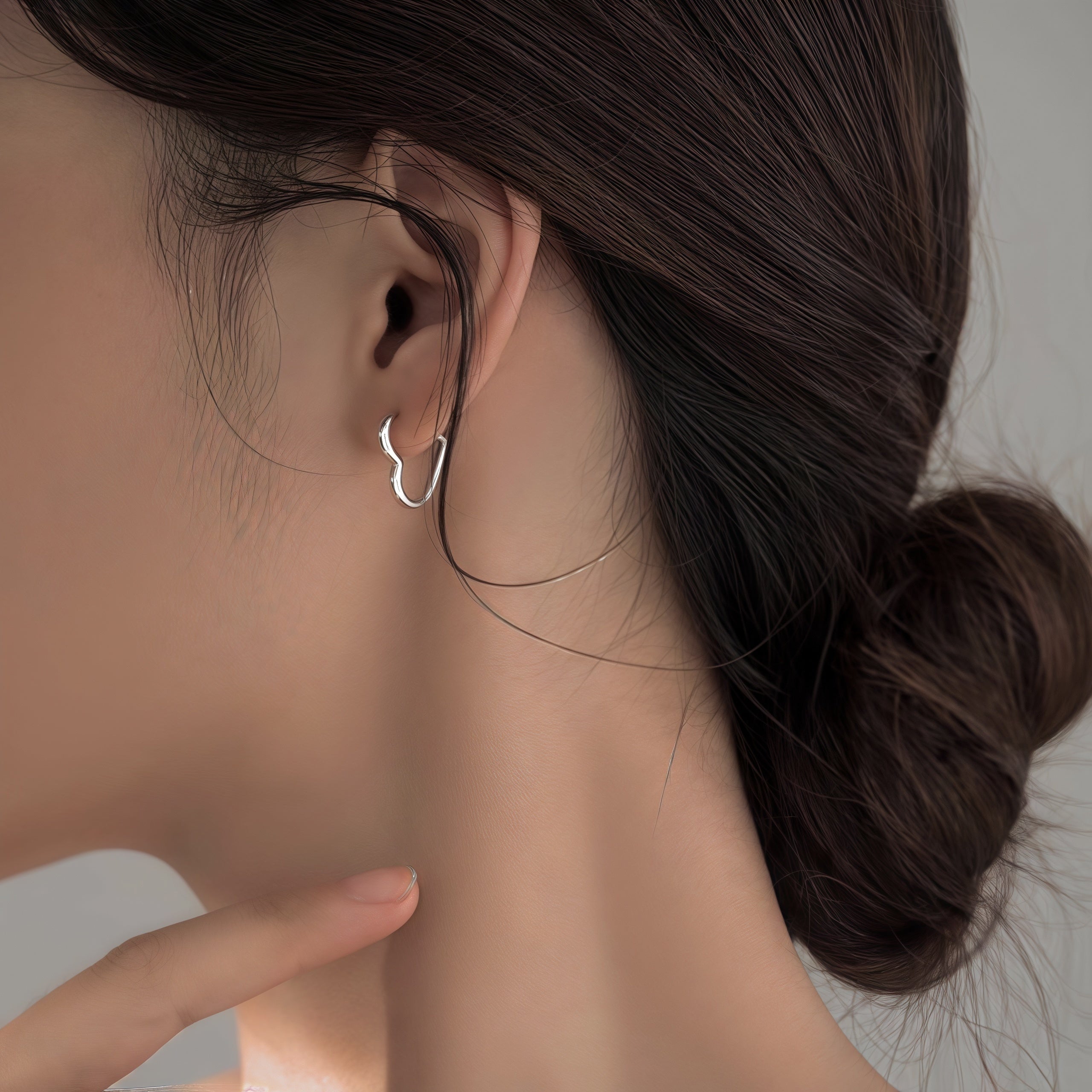 Pendientes Corazón Dorado Acero Inoxidable