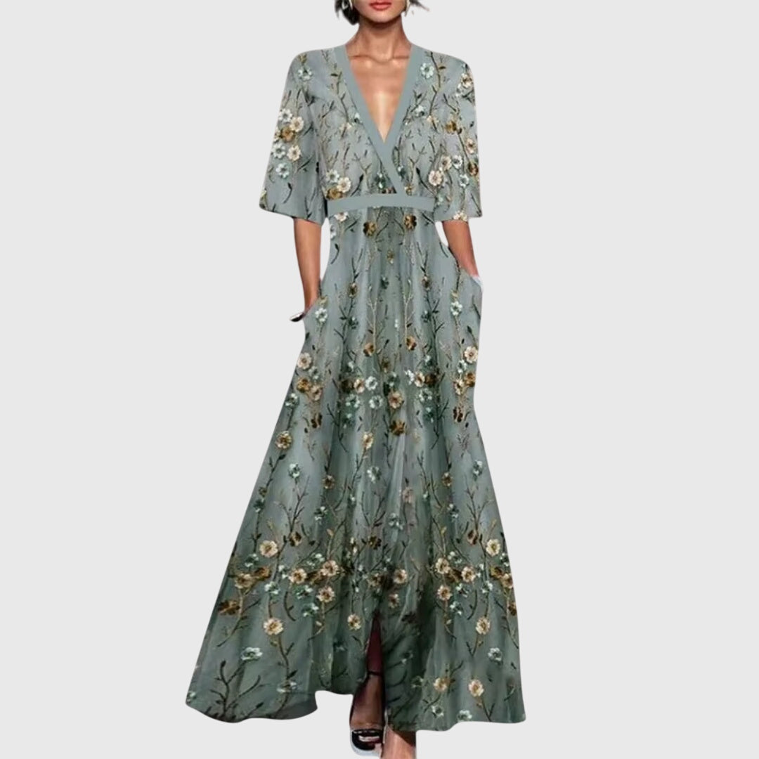 Sara | Vestido Primaveral con Estampado Floral