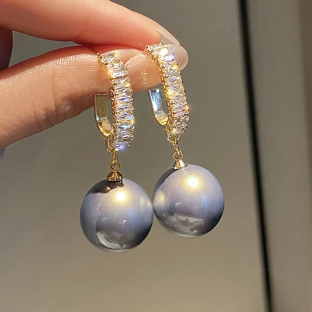 Pendientes Chic Perla y Zircón