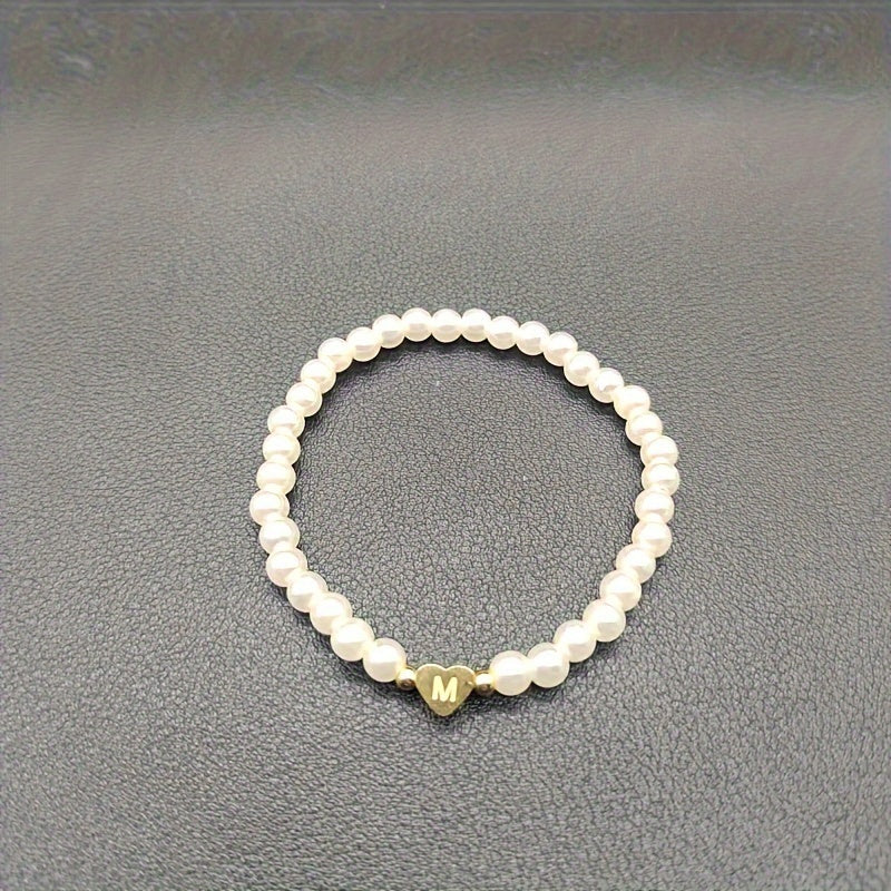 Pulsera Chic con Inicial en Corazón (A-Z)