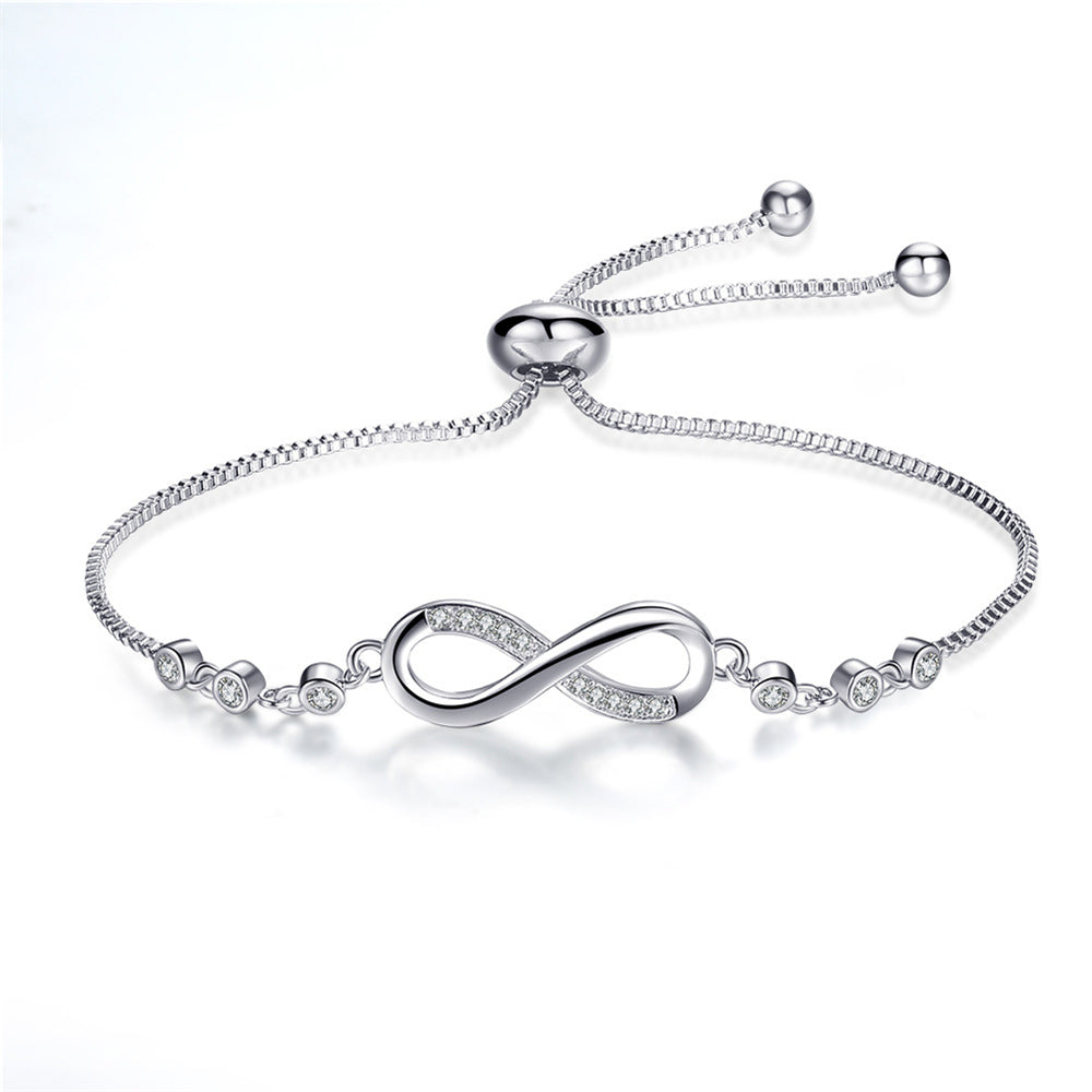Pulsera Ajustable Infinito Oro Rosa