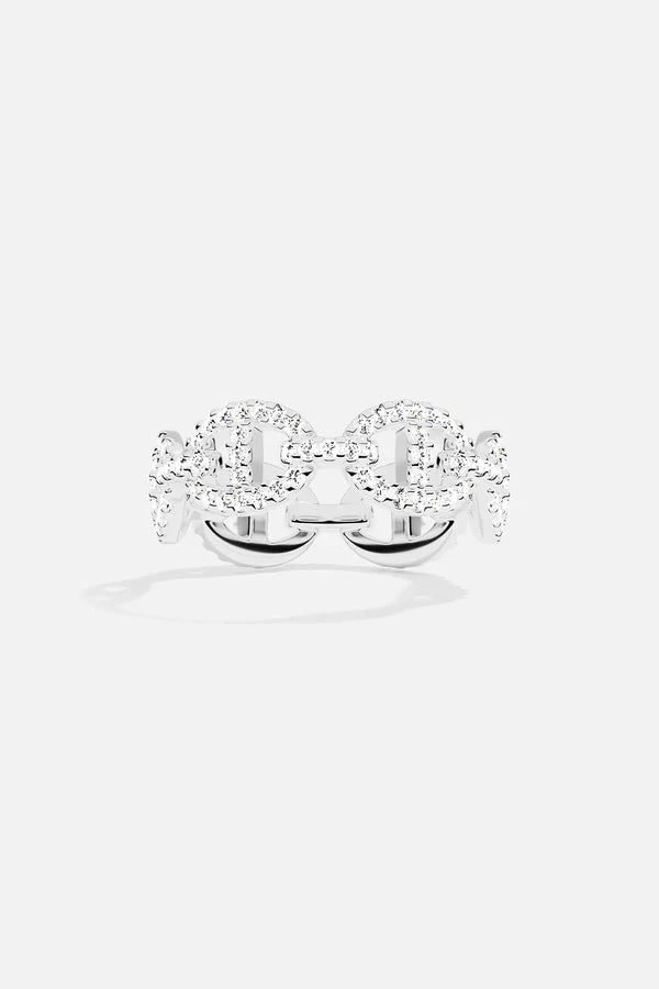 Anillo Isla Marina Oro Blanco