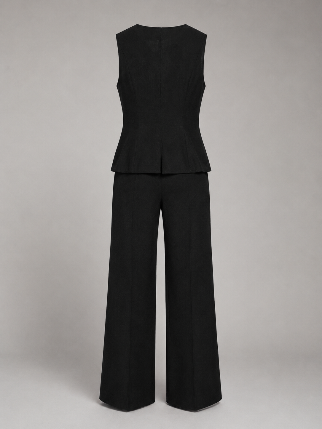Conjunto de Chaleco y Pantalón Ancho Mujer - Elegante