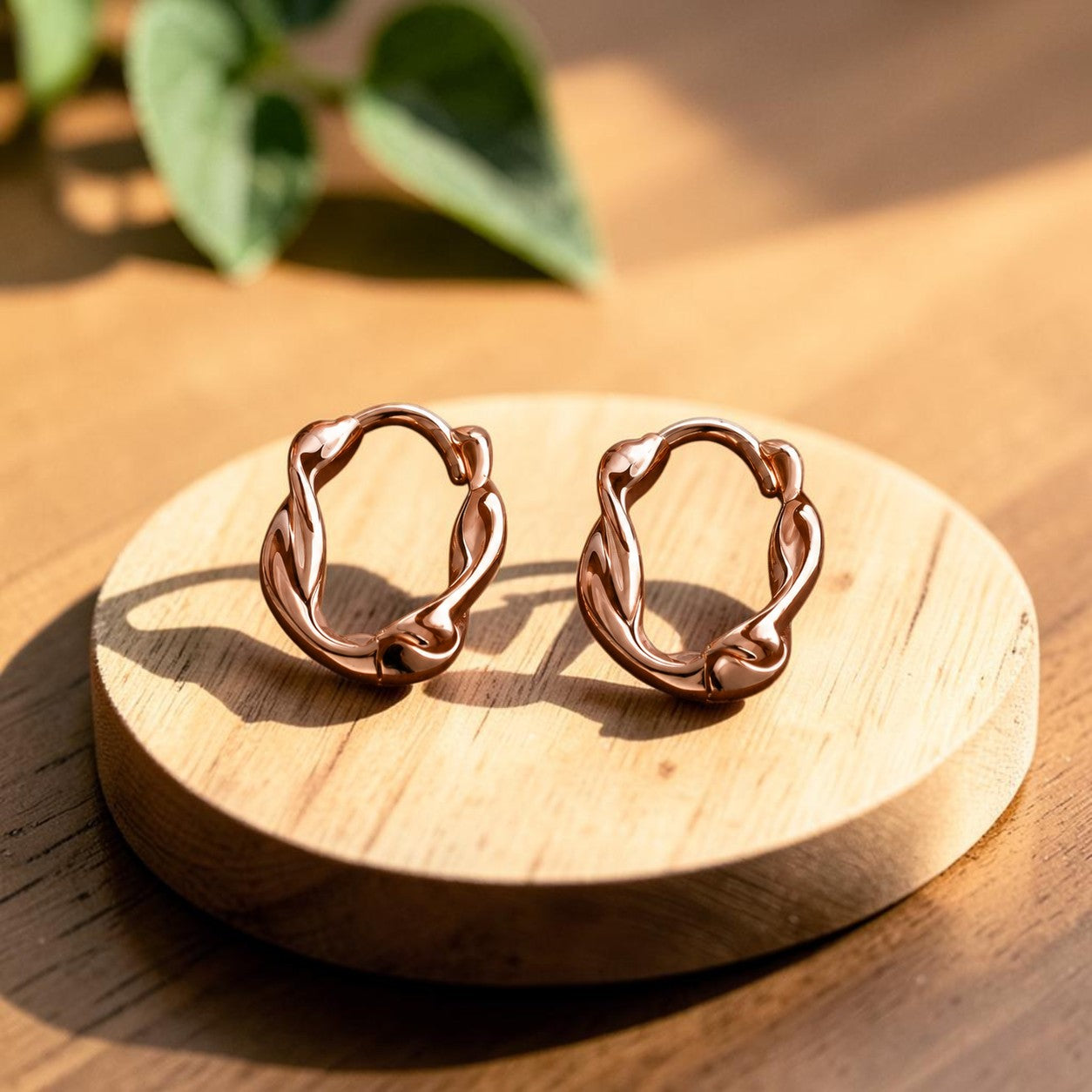 Pendientes Remolino de Cobre