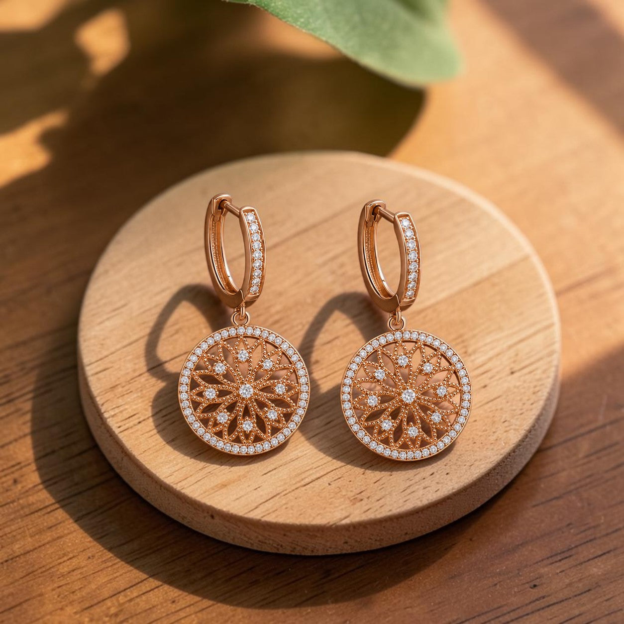 Pendientes Mandala de Cobre