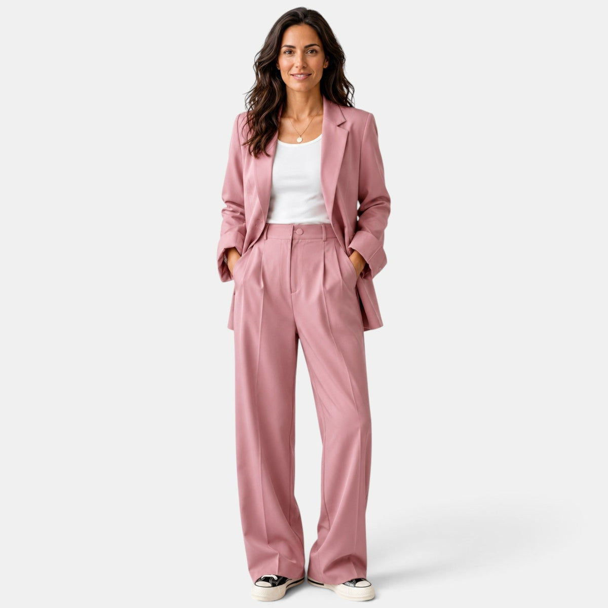 Conjunto Mujer Blazer Pantalón Recto