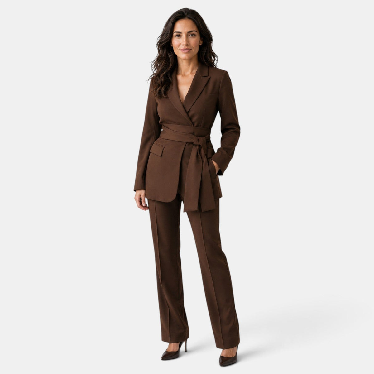 Conjunto Mujer Blazer Pantalón Recto