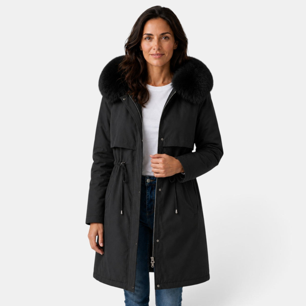 Parka Acolchada para Mujer con Capucha
