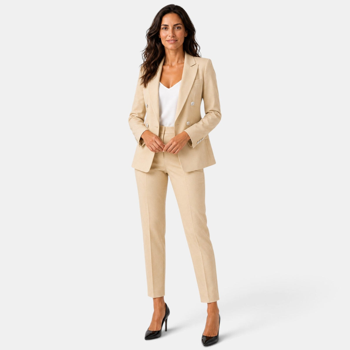 Traje de Dos Piezas Mujer con Blazer y Pantalón