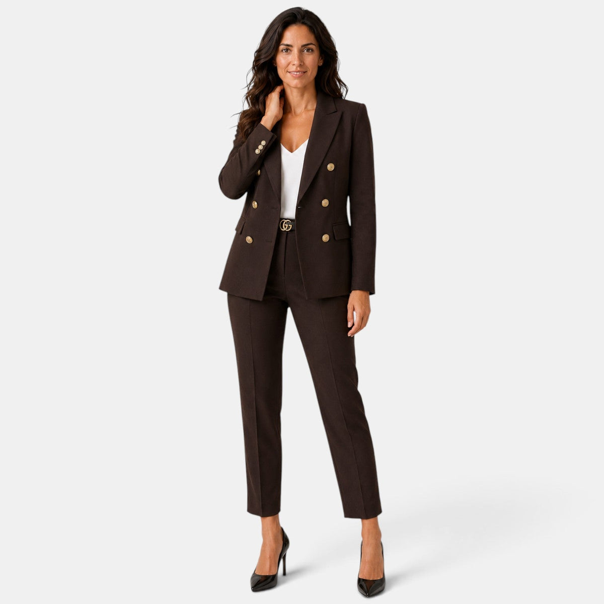 Traje de Dos Piezas Mujer con Blazer y Pantalón