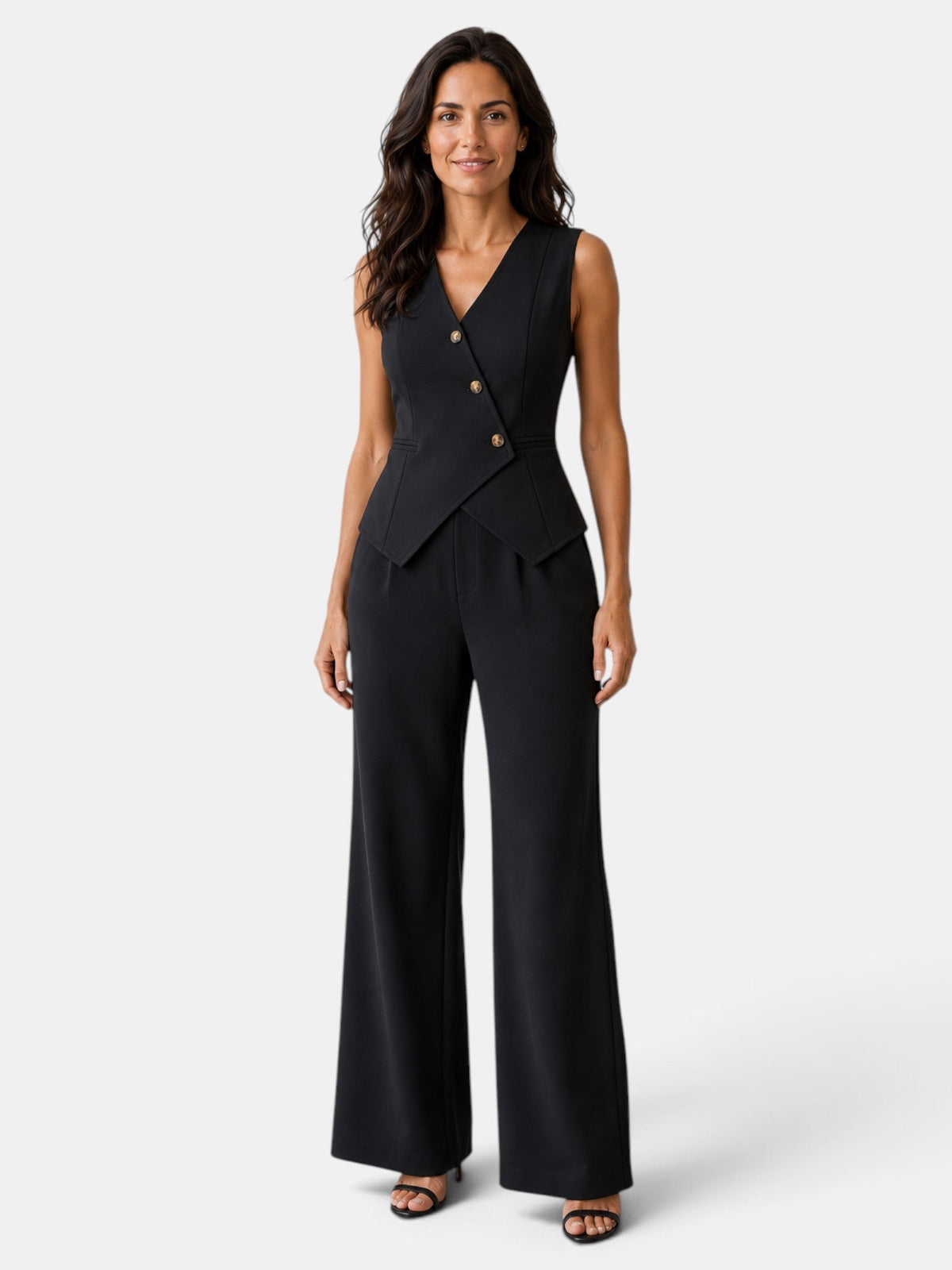 Traje Mujer Elegante Oficina Cintura Alta