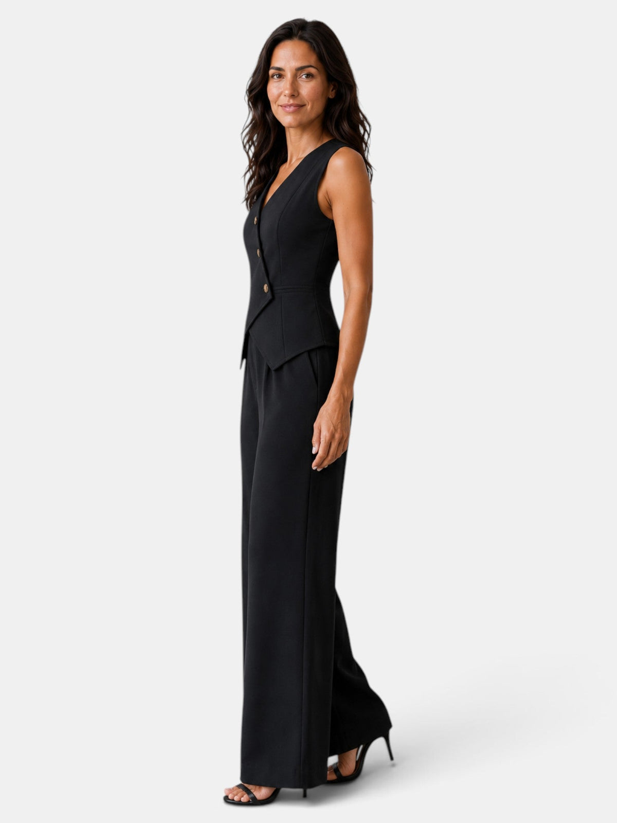 Traje Mujer Elegante Oficina Cintura Alta