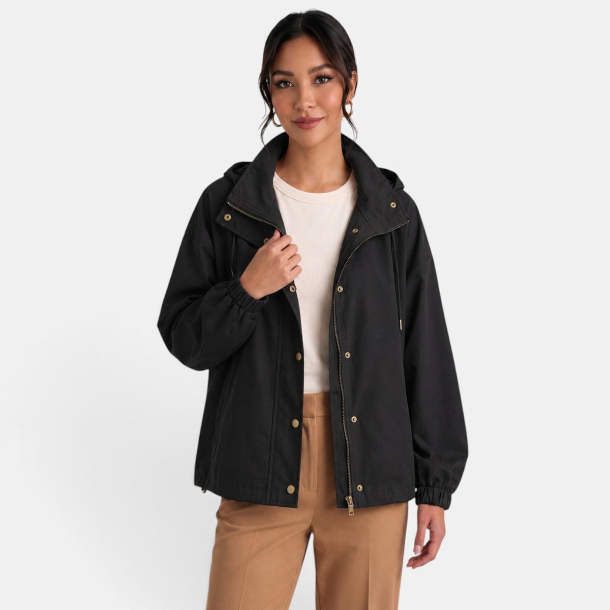 Chaqueta Oversize Mujer con Capucha