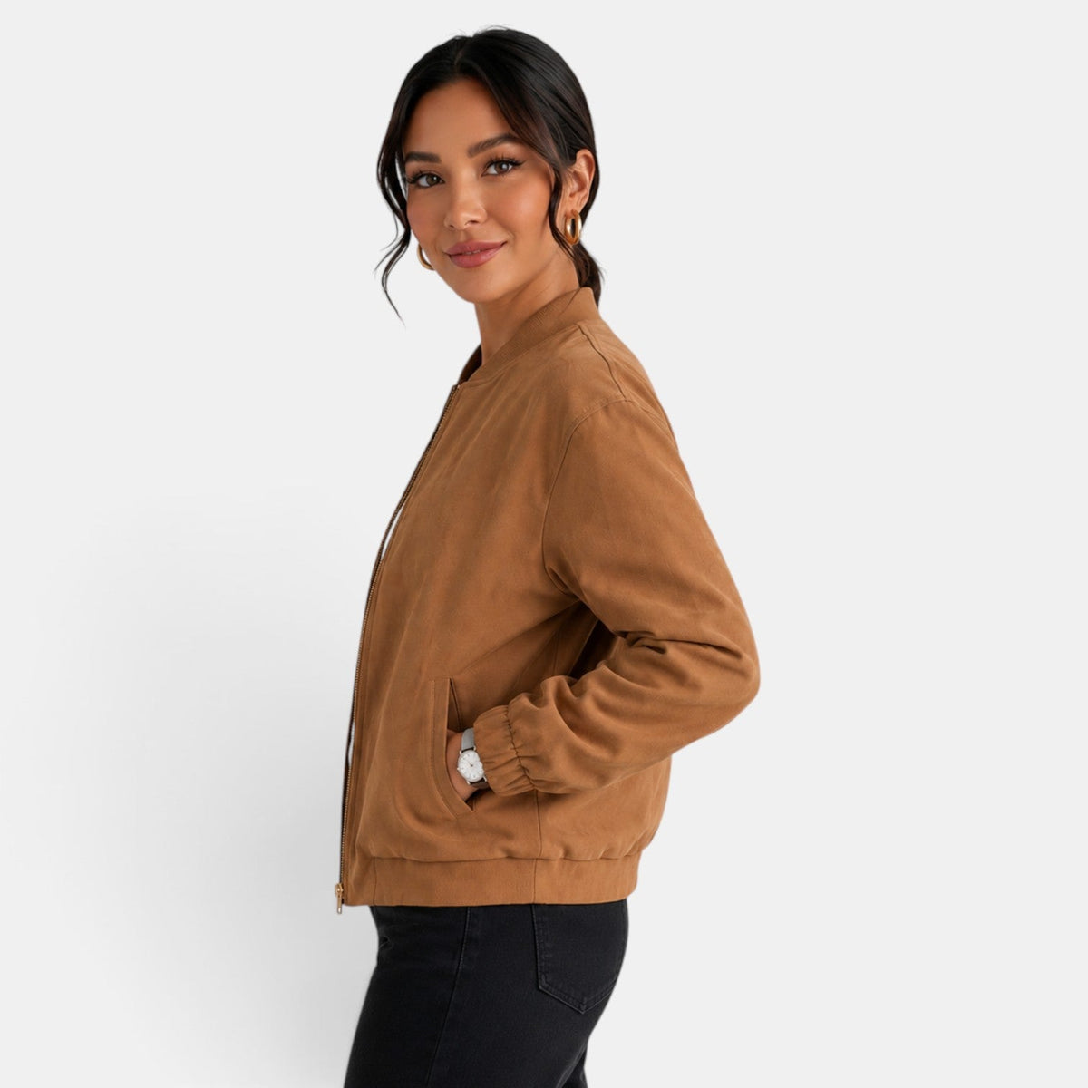 Chaqueta Oversize Mujer Polipiel Cazadora Moderna
