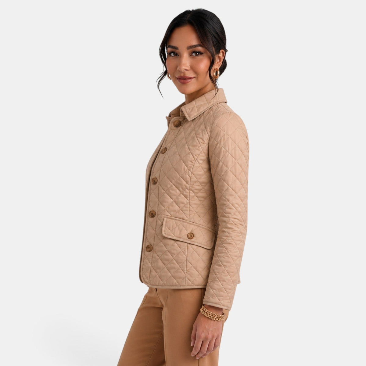 Chaqueta Acolchada Mujer Elegante